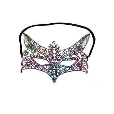 Colorful Lace Mask Adult Costume