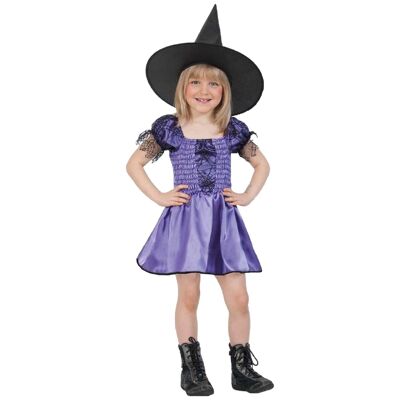 Costume da piccola strega bambina taglia 104