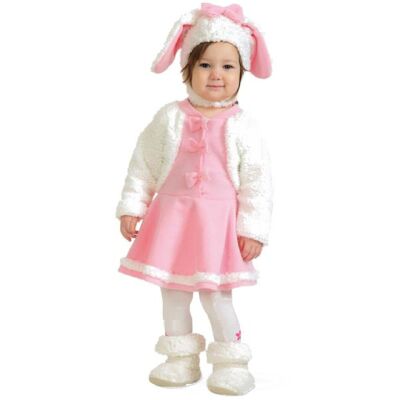 Baby Sheep Costume 1 Piece + Hat 86 Cm