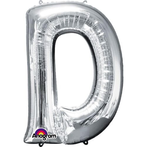 Ballon Aluminium Mini Lettre "D" Argent A05