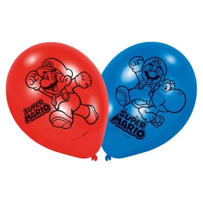 Super Mario 6 Latex Balloons