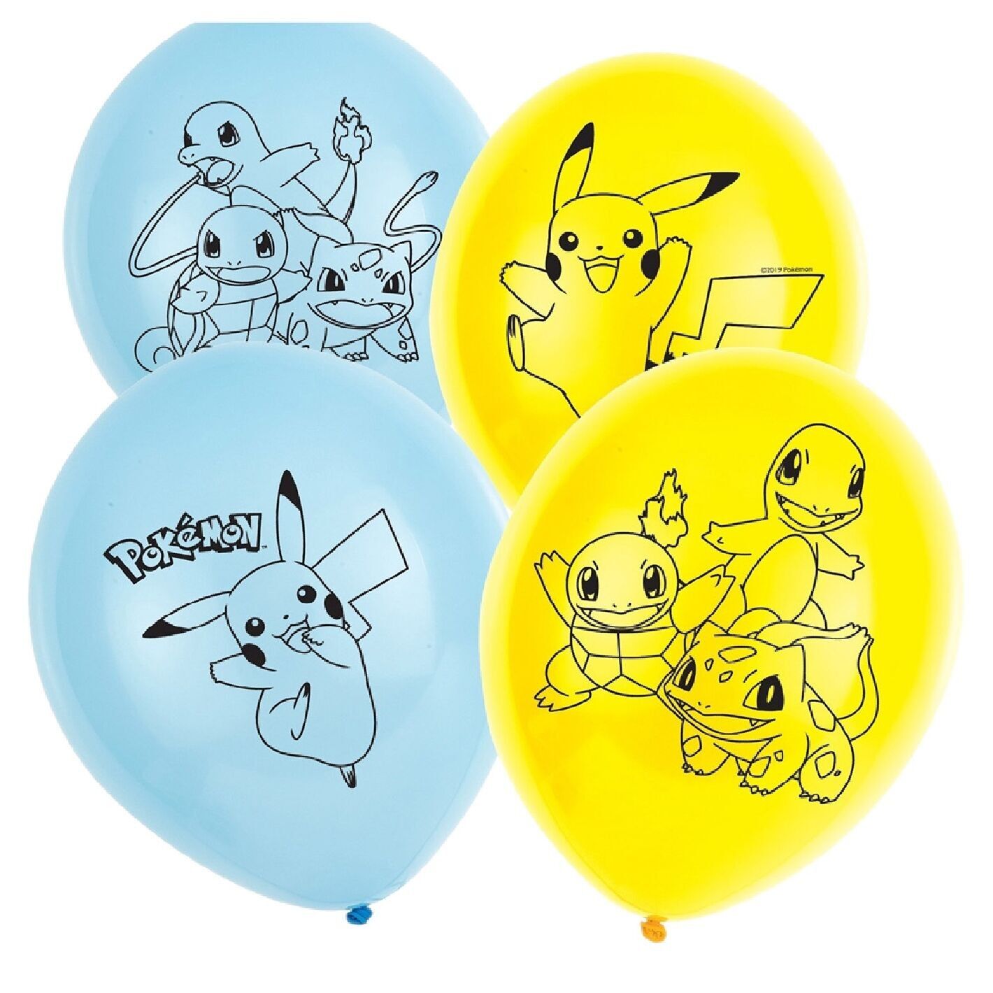 6 Pokémon Latex Balloons 28Cm