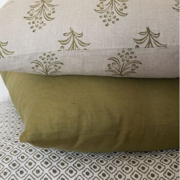 Eloise Throw Pillow in Olive 2