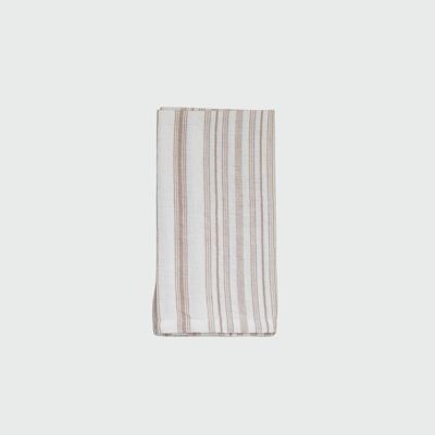 Stripe Napkin in Nougat