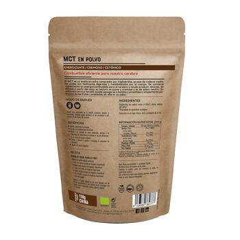 Poudre d'huile MCT biologique - 150 g 2