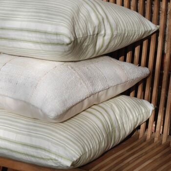 Stripe Throw Pillow in Olive 2