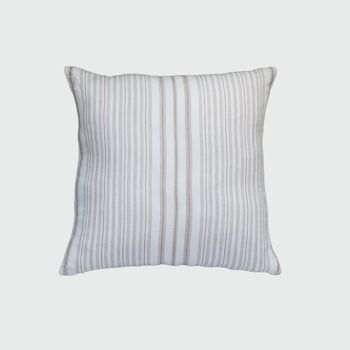 Stripe Throw Pillow in Nougat 1