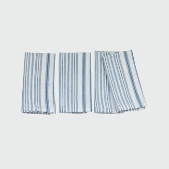 Stripe Napkins in Blue, Set of 4 1