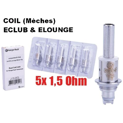 Mèches E-Cigarette eClub & eLounge Silver Cig