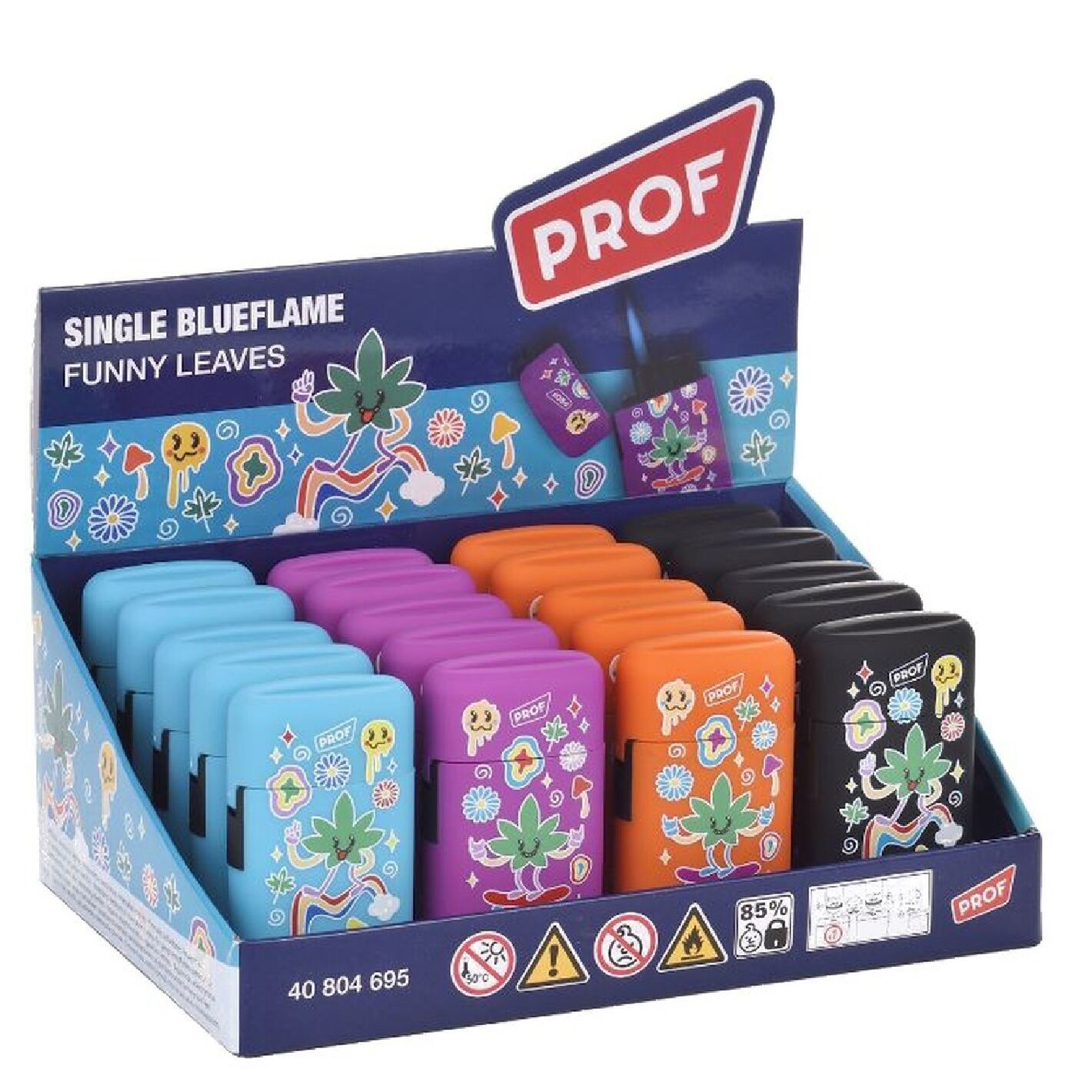 Accendino divertente con foglie