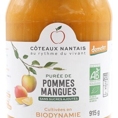 Purée pommes mangues Bio Demeter - 915g