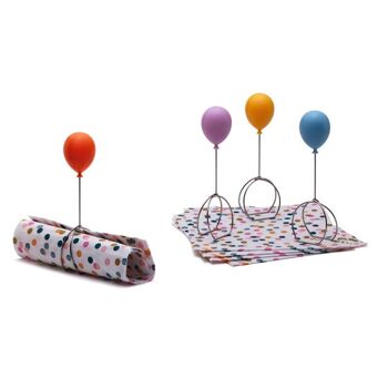 BALLOONAPKINS - set de 4 ronds de serviette de table - déco- fête- anniversaire - ballons baudruche 5