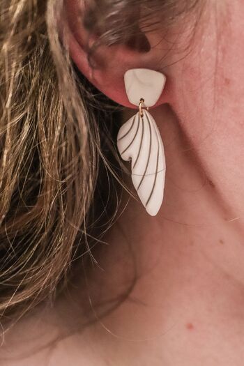 Boucles d'oreilles Angie - Faites à la main en argile polymère 2