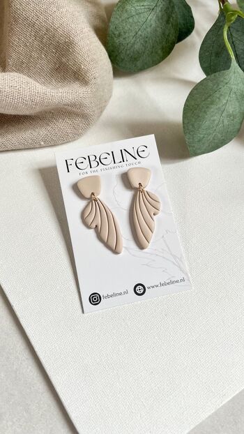 Boucles d'oreilles Angie - Faites à la main en argile polymère 1