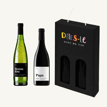 Coffret vins Elégance Bonne fête Papa Picpoul de Pinet / Terrasses du Larzac