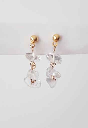 Boucles d'Oreilles-Veste Cristal de Roche 4