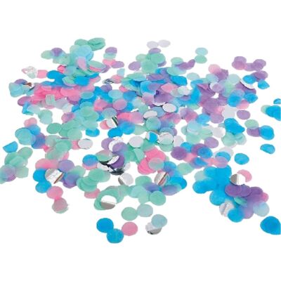 Blue, Green, Pink, Silver Party Confetti