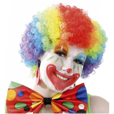 Parrucca da costume da clown arcobaleno