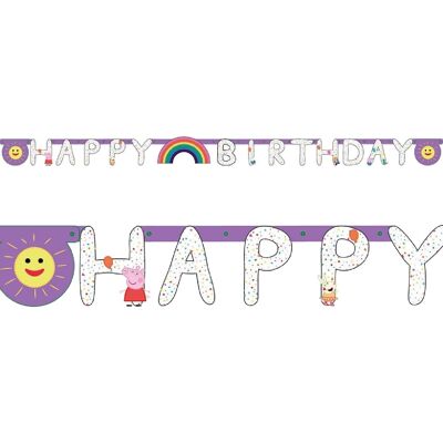 Happy Birthday Peppa Pig Banner