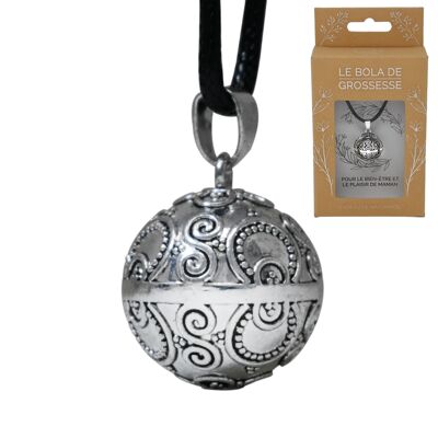 JENNIFER (Aztec silver patterns) - Smooth maternity bola with patterns