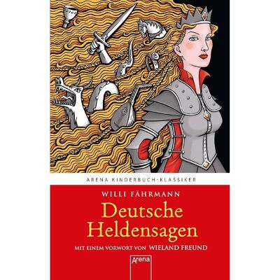 Deutsches Buch „Fährmann, Deutsche Heldensagen“