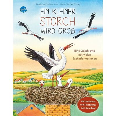 Deutsches Buch „Ein kleiner Storch wird Groß“