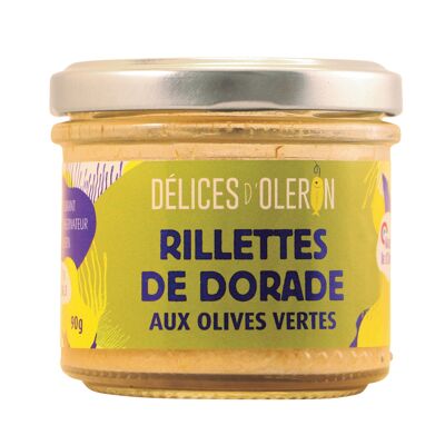 Rillettes de dorade aux olives vertes