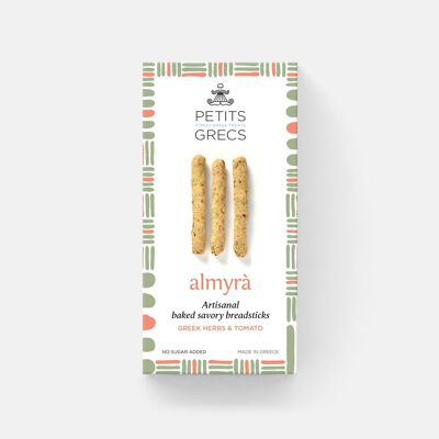 Almyra Greek herbs & tomato - Artisanal baked savory breadsticks