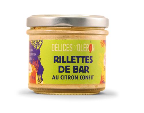 Rillettes de bar au citron confit