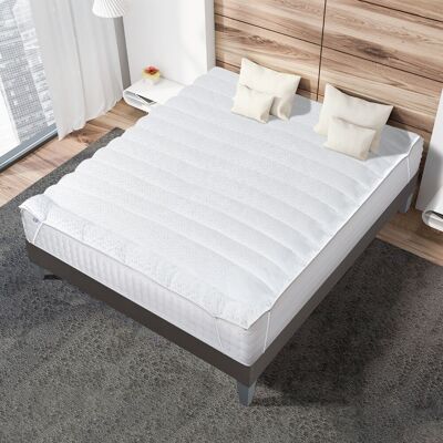 Wellness mattress topper 140x190 cm | Polyester hollow fibers