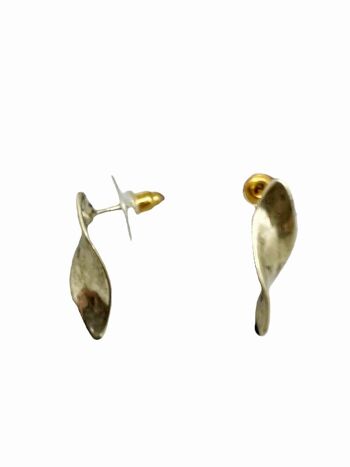 Lot de 2 paires de boucles d'oreilles forme hélice en zamak doré 5