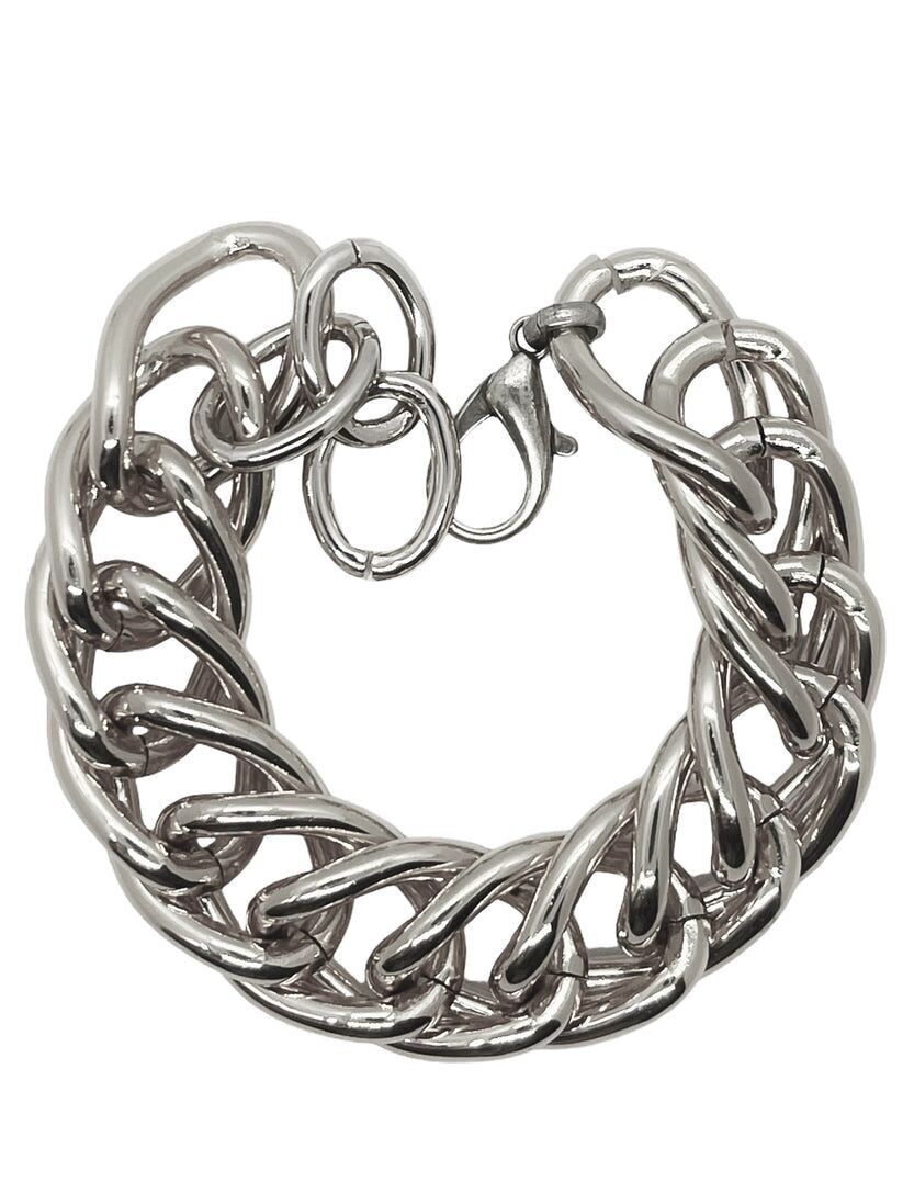 Pulsera doble eslabón "Ruby" en Plata