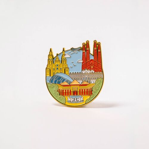 Spain Cityscape Pin