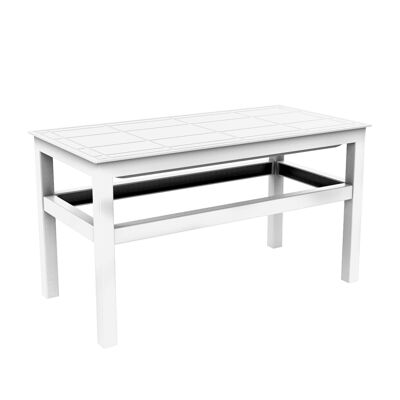 Resol CLICK-CLACK Tavolino da Interno, Esterno 90x45 Bianco