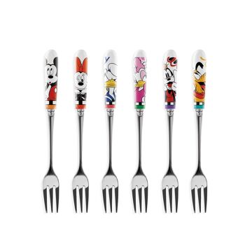 6 morceaux Set de fourchettes à gâteau Disney H.15,5 cm 2