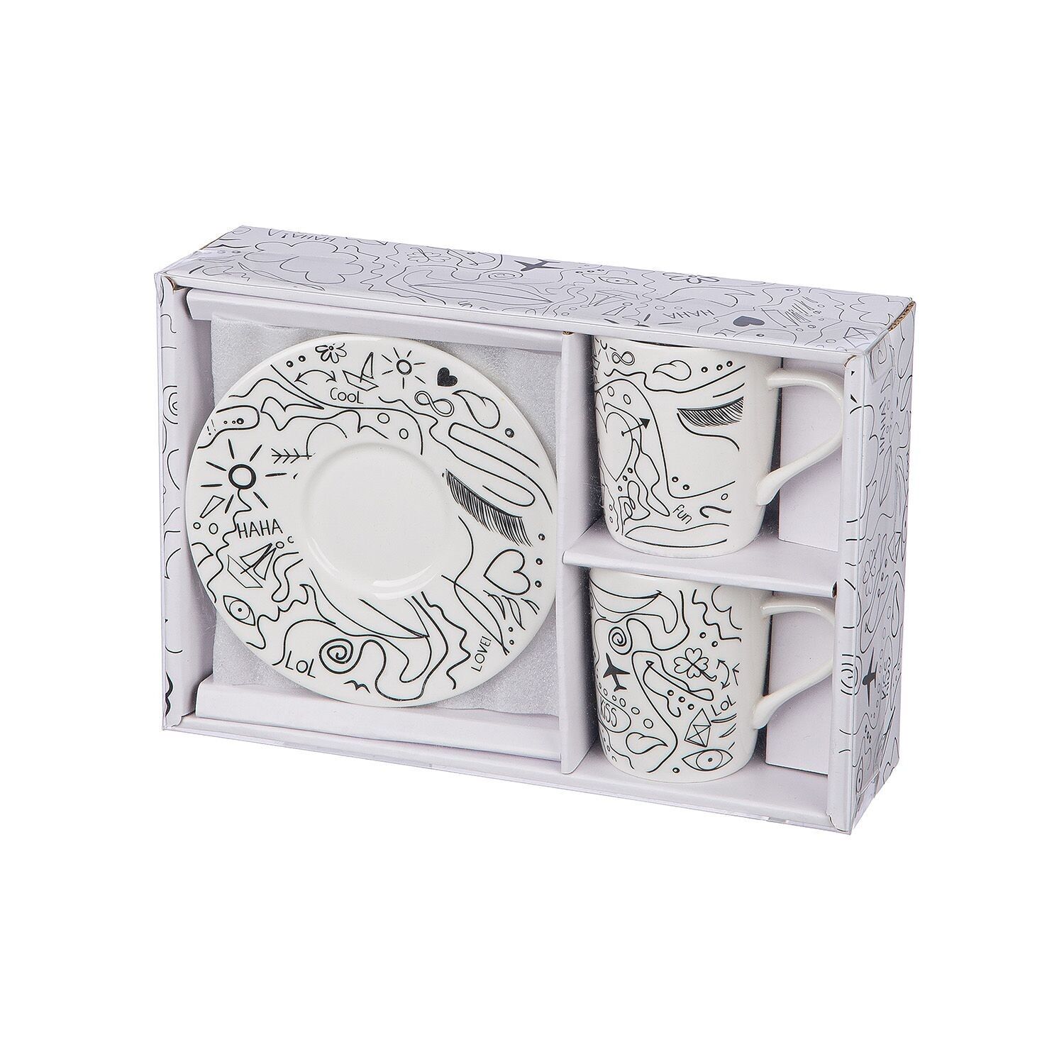 Espresso Set Modern Art H.6 cm