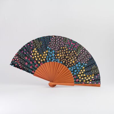 Flower City Pattern Fan