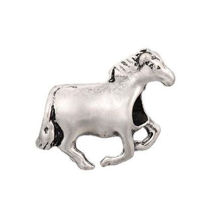 Charm de caballo bañado en plata