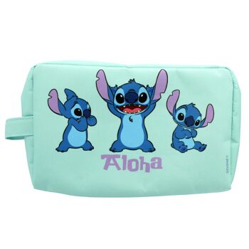 Disney Stitch - Trousse de toilette moyenne avec poignée / étui