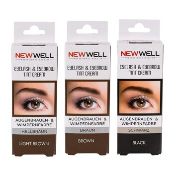 Coloration des sourcils 15ml. avec oxydant 20ml. aspect durable et naturel 1