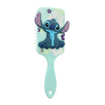 Disney Stitch - BROSSE À CHEVEUX POUR ENFANTS avec Silicone 3D 3