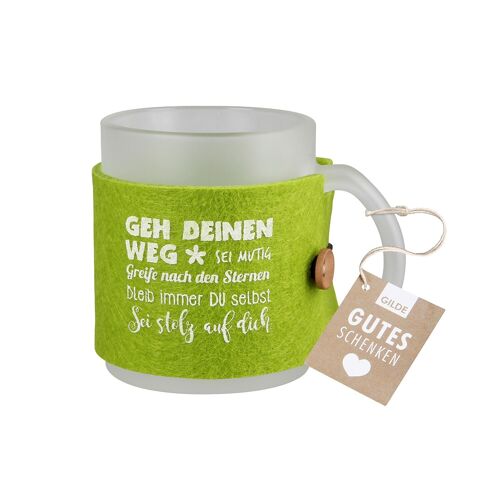 Tasse / Becher Geh deinen Weg H.9,5 cm