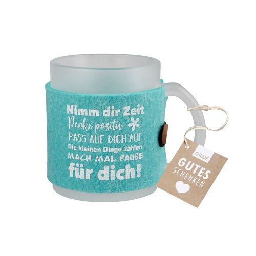 Tasse / Becher Nimm dir Zeit H.9,5 cm