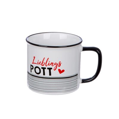 Tasse/mug pot préféré H.8,7 cm