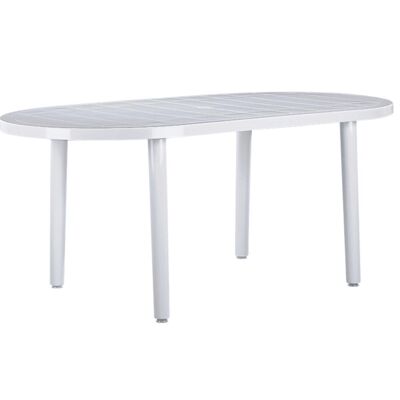 garbar OLOT Ovaler Outdoor-Tisch 180x90 Weiß