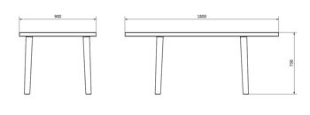 garbar OLOT Table d'Extérieur Ovale 180x90 Blanc 2