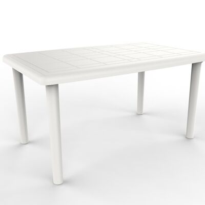 garbar OLOT Table Rectangulaire Intérieur, Extérieur 140x90 Blanc