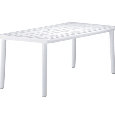 garbar OLOT Rechteckiger Tisch Innen, Außen 180x90 Weiß