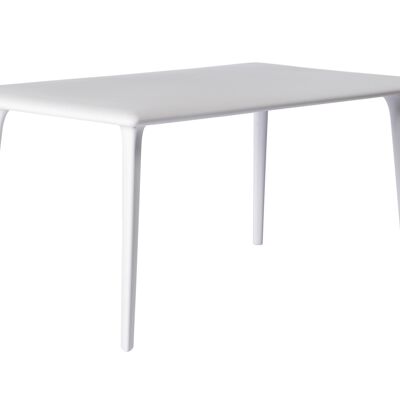 Resol DESSA Rechteckiger Tisch für drinnen und draußen, 160 x 90 cm, Weiß