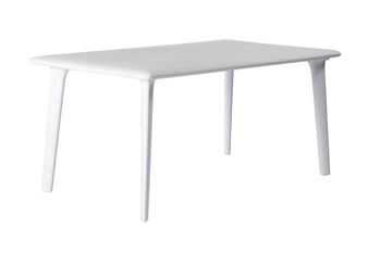 Resol DESSA Table rectangulaire intérieur, extérieur 160x90 blanc 1